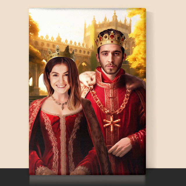 Koninklijk Portret: Koningin - Afdruk Met Frame 30X40 (Verticaal)