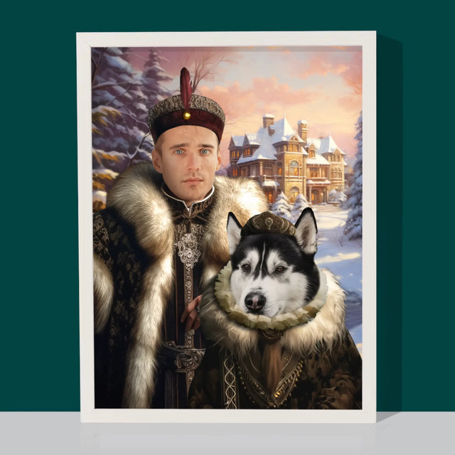 Koninklijk Portret: Adel - Afdruk Met Frame 30X40 (Verticaal)