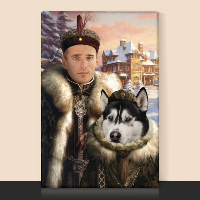 Koninklijk Portret: Adel - Afdruk Met Frame 30X40 (Verticaal)