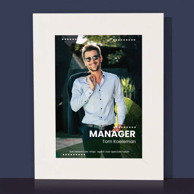 Foto En Handtekening: Menager - Fotokader (Horziontaal)