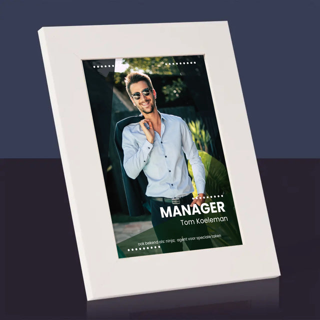 Foto En Handtekening: Menager - Fotokader (Horziontaal)