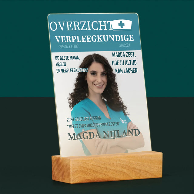 Omslag Van Tijdschrift: Overzicht Verpleegkundige - Afdruk Op Acrylglas (Verticaal)