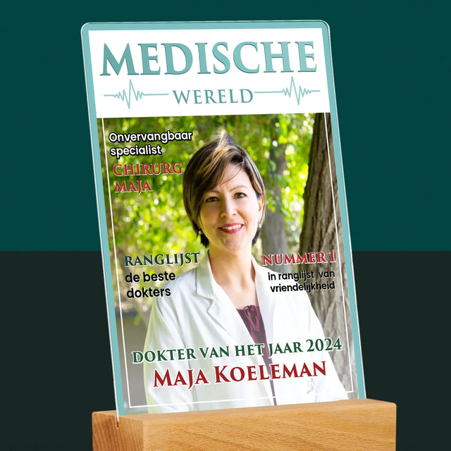 Omslag Van Tijdschrift: Medische Wereld - Afdruk Op Acrylglas (Verticaal)