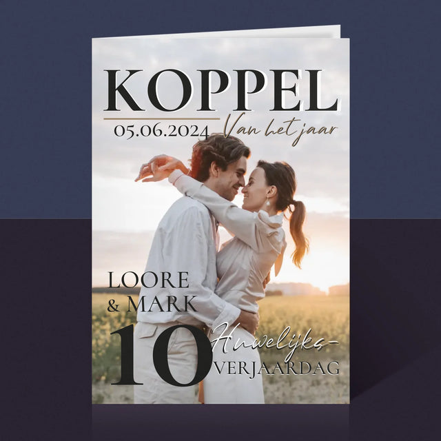 Omslag Van Tijdschrift: Koppel Van Het Jaar - Wenskaart