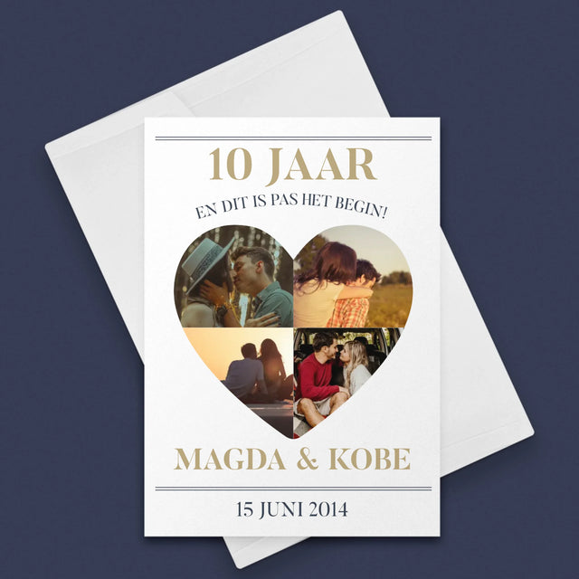 Vorm Van Foto'S: Jubileumjaren - Wenskaart