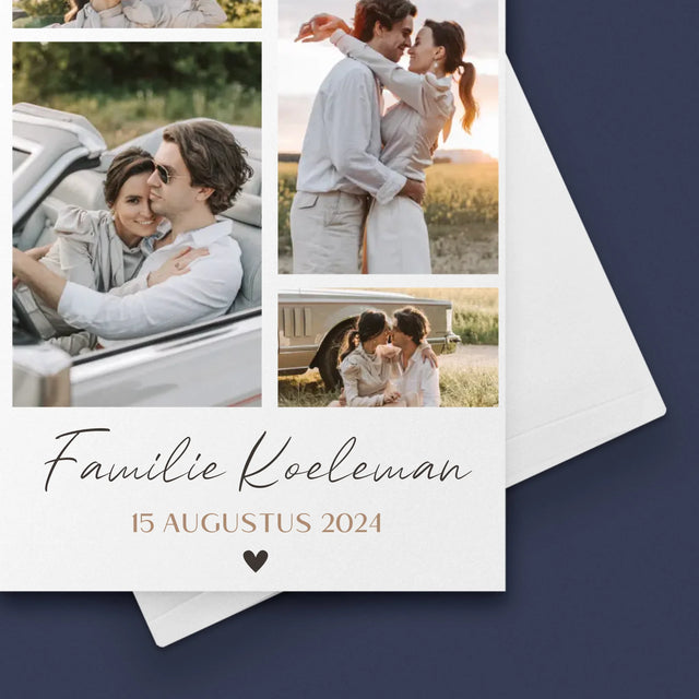 Fotocollage: Familie - Wenskaart