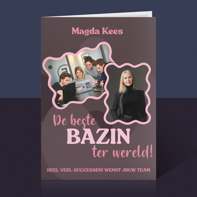 Fotocollage: De Beste Bazin - Wenskaart