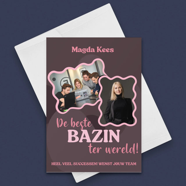 Fotocollage: De Beste Bazin - Wenskaart