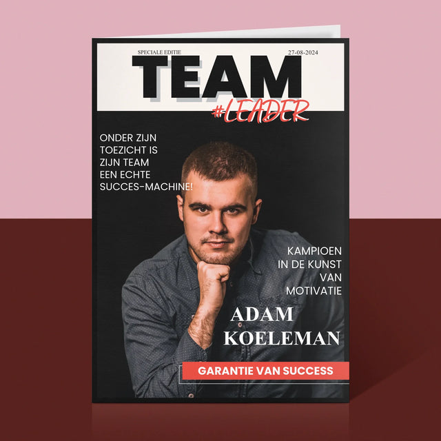 Omslag Van Tijdschrift: Team Leader - Wenskaart