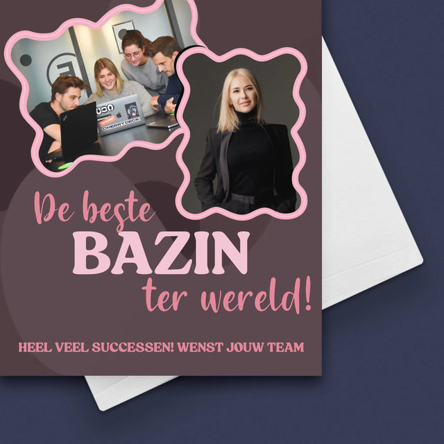 Fotocollage: De Beste Bazin - Wenskaart