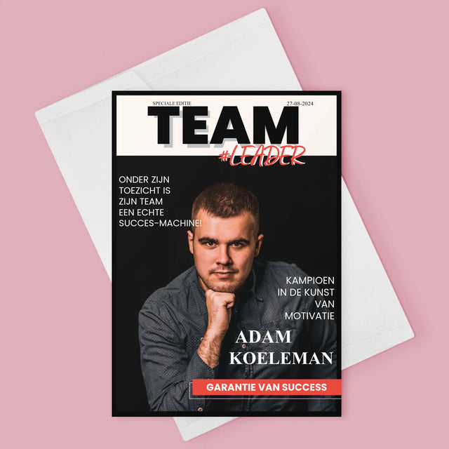 Omslag Van Tijdschrift: Team Leader - Wenskaart
