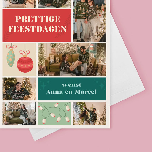 Fotocollage: Kerst Foto'S - Wenskaart