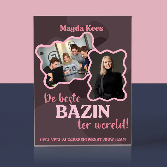 Fotocollage: De Beste Bazin - Acryl Blok