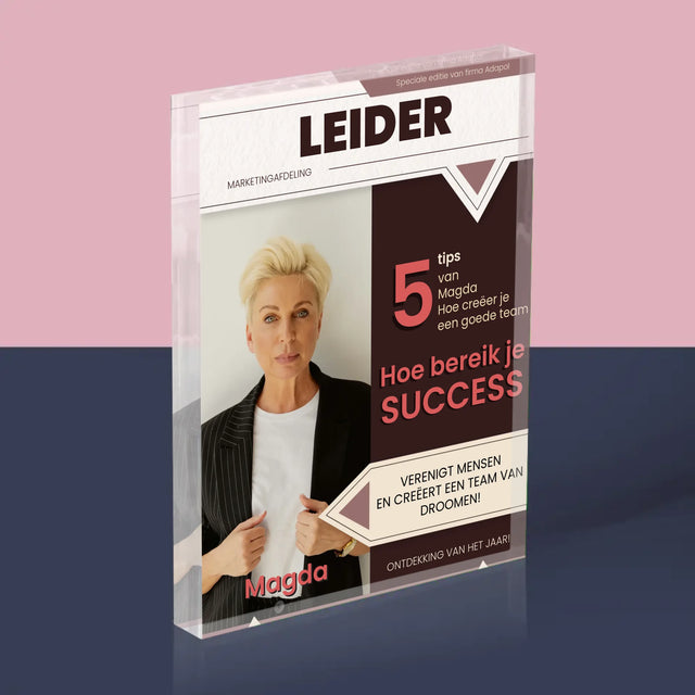 Omslag Van Tijdschrift: Leider - Acryl Blok