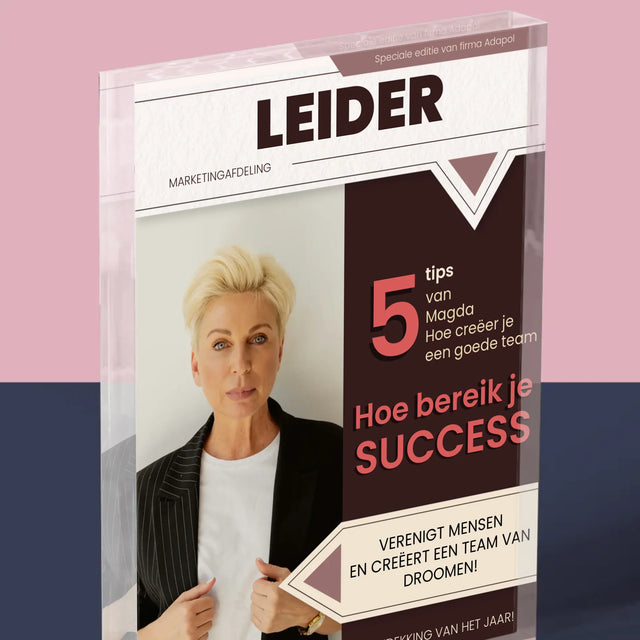 Omslag Van Tijdschrift: Leider - Acryl Blok