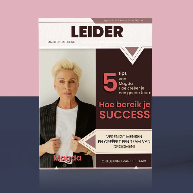 Omslag Van Tijdschrift: Leider - Acryl Blok