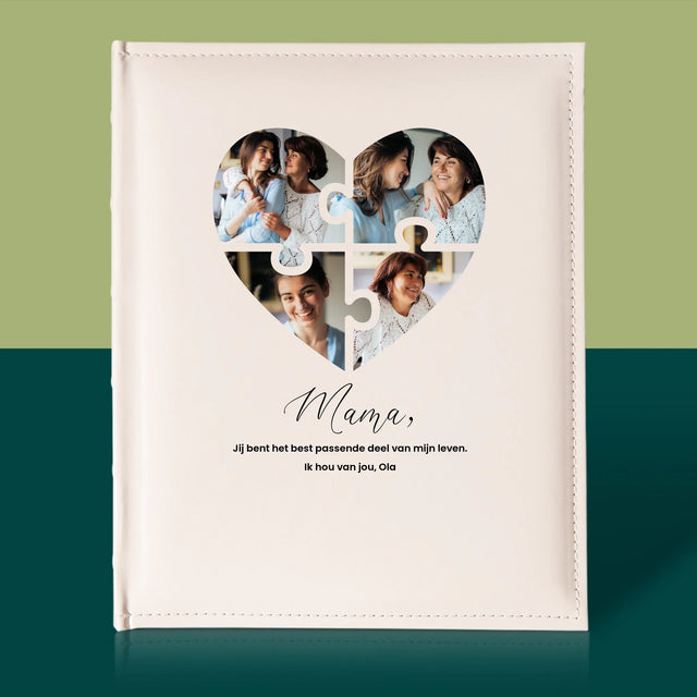 Fotocollage: Puzzel Hart, Voor Mama - Fotoalbum