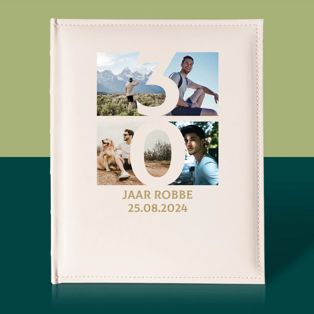 Fotocollage: 30 Jaar, Cijfer Foto'S - Fotoalbum