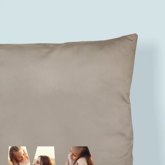 Woord Van Foto'S: Foto'S De Beste Mama Ter Wereld - Kussen 