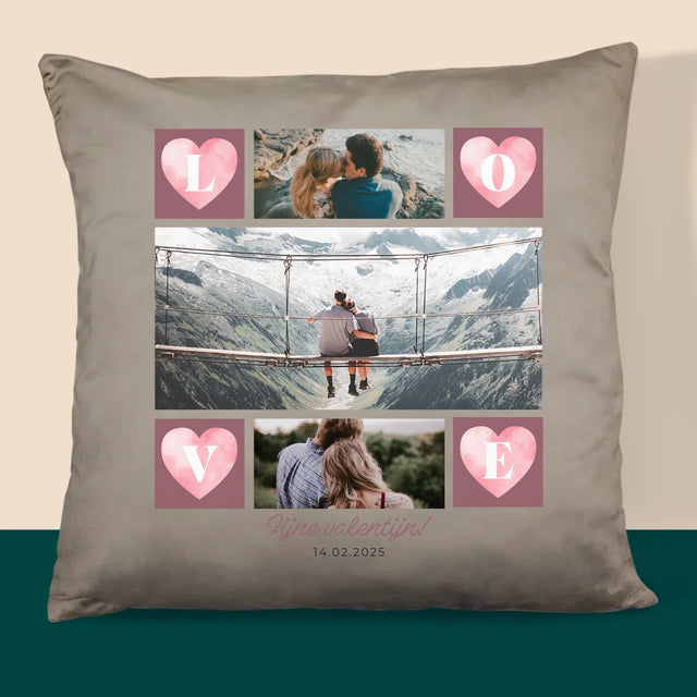 Fotocollage: Hartje Love - Kussen 