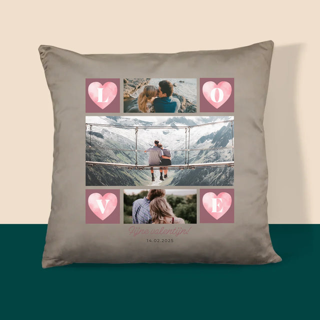 Fotocollage: Hartje Love - Kussen 