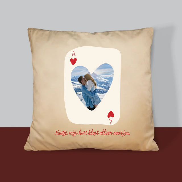 Foto En Handtekening: Valentijnkaart - Kussen 