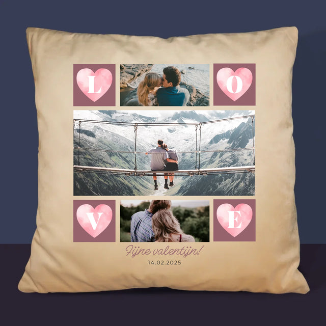 Fotocollage: Hartje Love - Kussen 