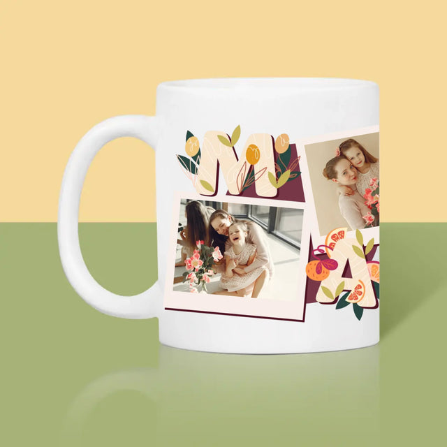 Fotocollage: Letters Mama - Mok