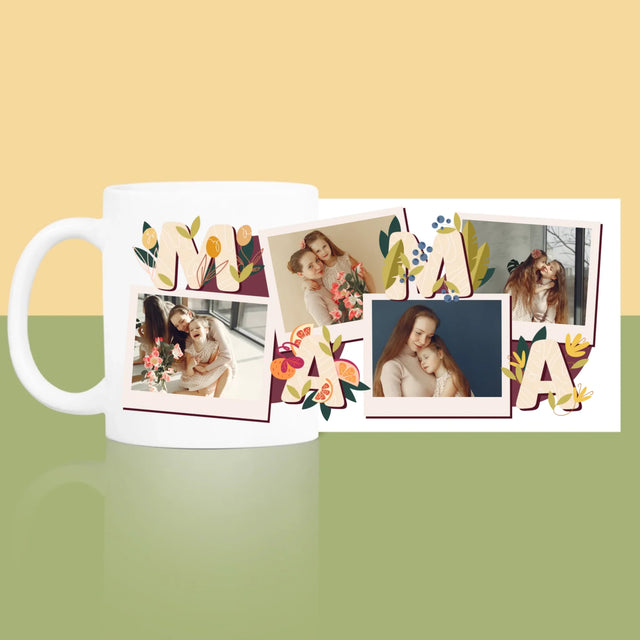 Fotocollage: Letters Mama - Mok