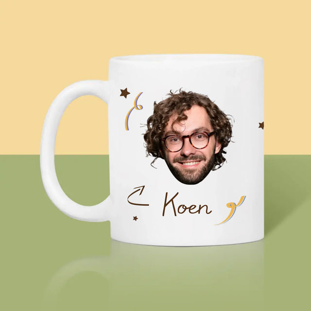 Foto En Handtekening: Papa Een Held - Mok