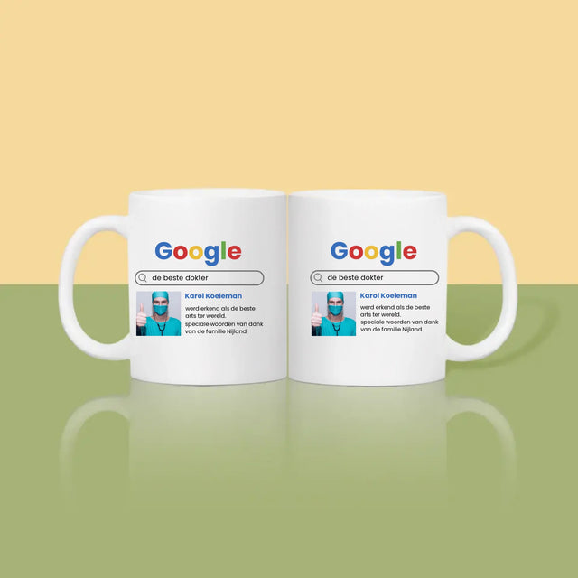 Foto En Handtekening: De Beste Dokter Google-Score - Mok