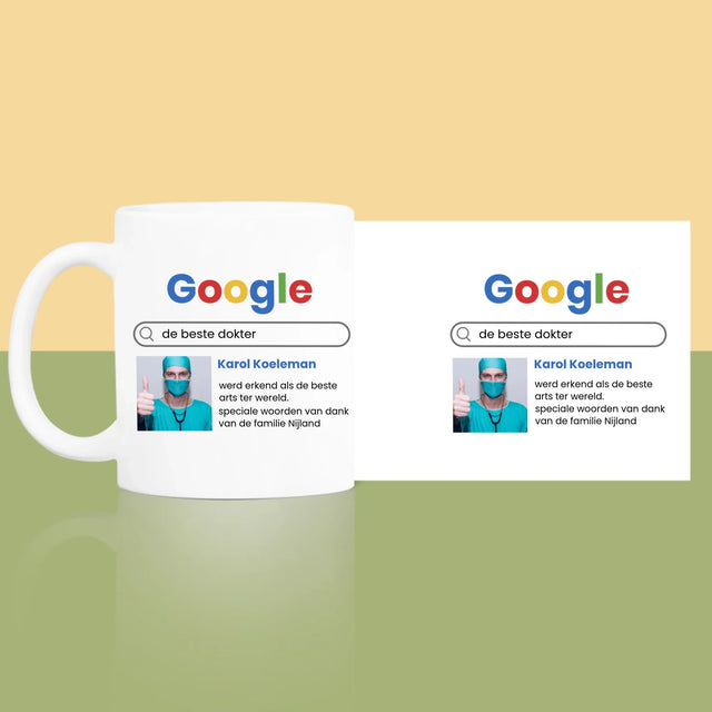 Foto En Handtekening: De Beste Dokter Google-Score - Mok