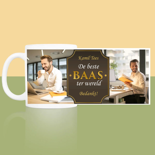 Fotocollage: De Beste Baas Ter Wereld - Mok