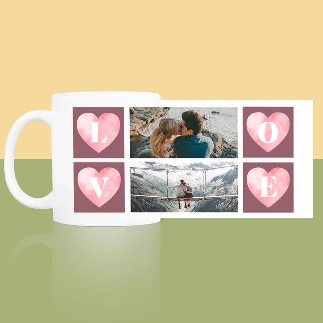 Fotocollage: Hartje Love - Mok