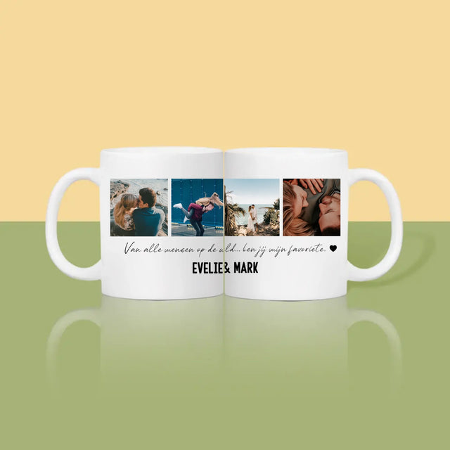 Fotocollage: Van Alle Mensen Op De Wereld - Mok