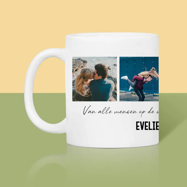Fotocollage: Van Alle Mensen Op De Wereld - Mok