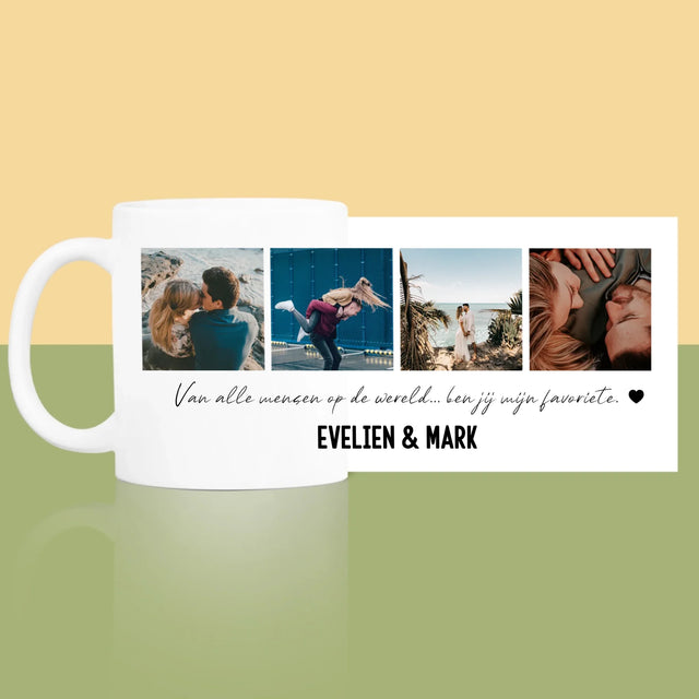 Fotocollage: Van Alle Mensen Op De Wereld - Mok