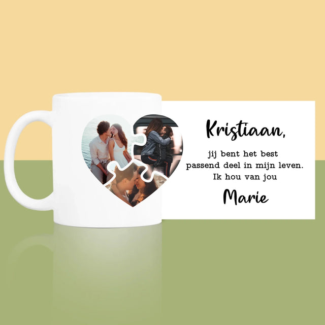 Fotocollage: Valentijn Puzzel - Mok