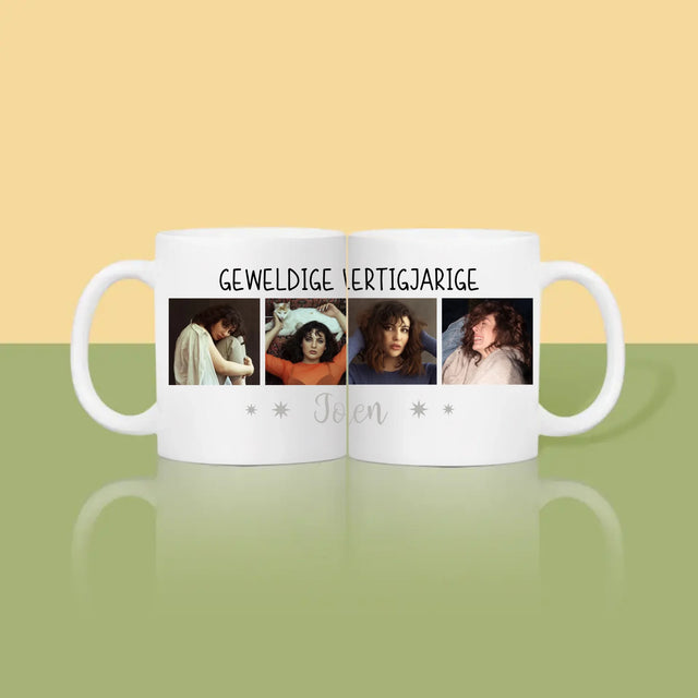 Fotocollage: Geweldige Veertigjarige, Vrouw - Mok