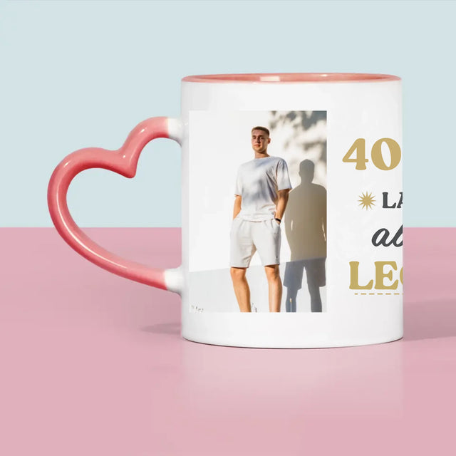 Fotocollage: 40 Jaar Lang Een Legende - Mok