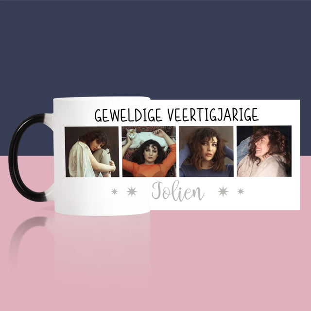 Fotocollage: Geweldige Veertigjarige, Vrouw - Mok