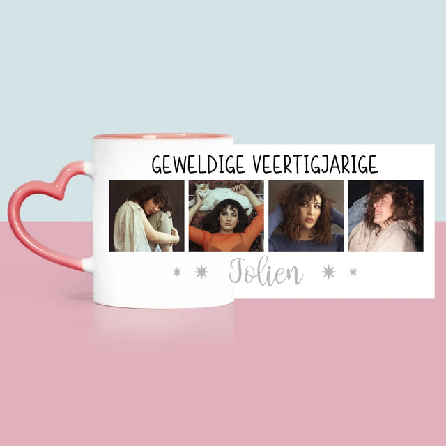 Fotocollage: Geweldige Veertigjarige, Vrouw - Mok