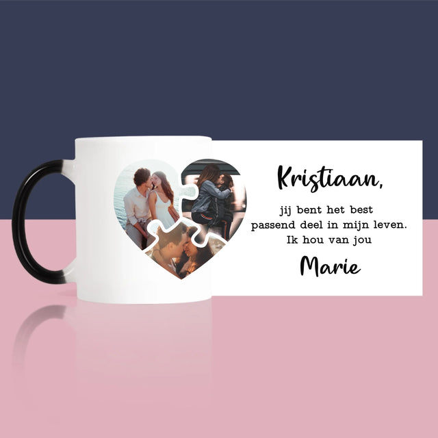 Fotocollage: Valentijn Puzzel - Mok
