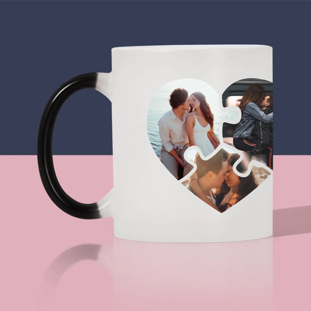 Fotocollage: Valentijn Puzzel - Mok