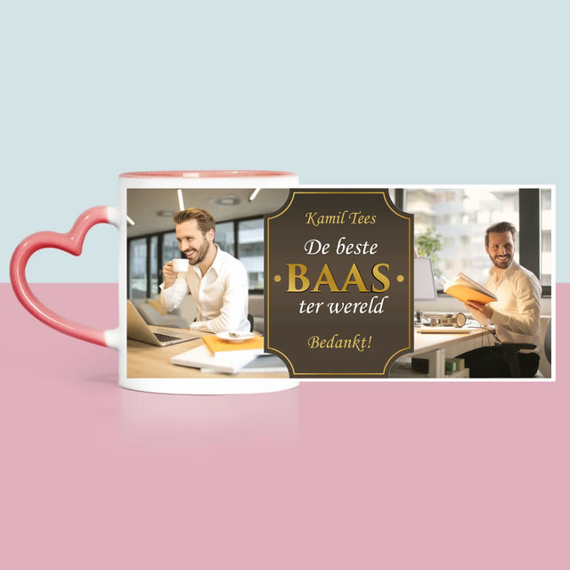 Fotocollage: De Beste Baas Ter Wereld - Mok