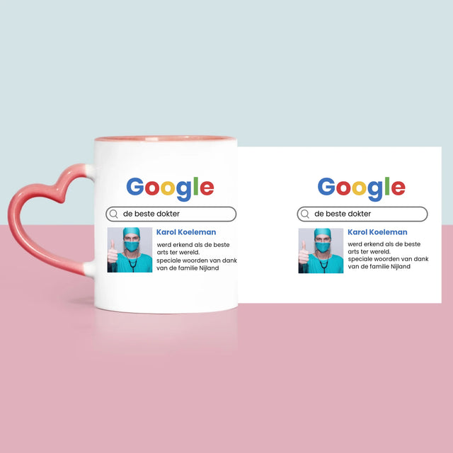 Foto En Handtekening: De Beste Dokter Google-Score - Mok