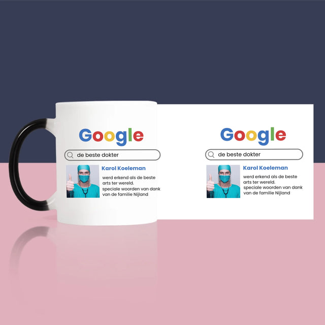 Foto En Handtekening: De Beste Dokter Google-Score - Mok