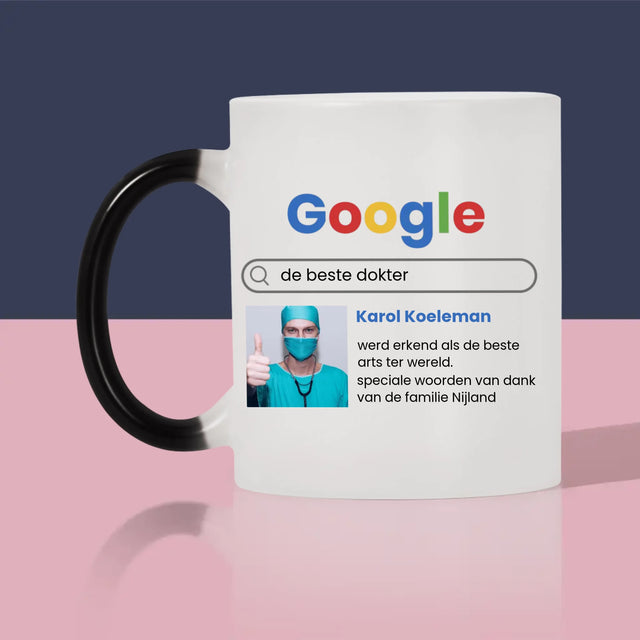 Foto En Handtekening: De Beste Dokter Google-Score - Mok