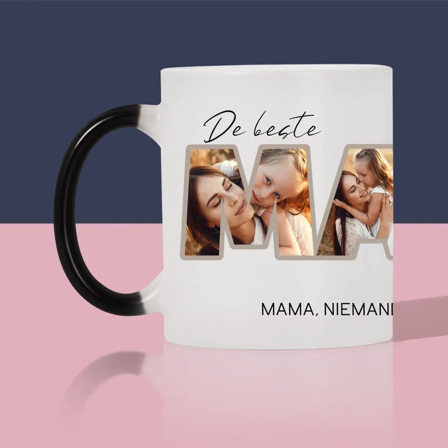 Woord Van Foto'S: Foto'S De Beste Mama Ter Wereld - Mok