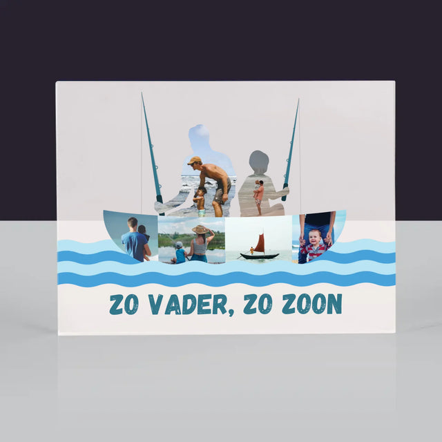 Vorm Van Foto'S: Zo Vader, Zo Zoon - Acryl Blok